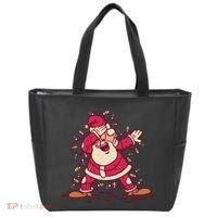 Dabbing Santa Cartoon Tote Bag thumb 0