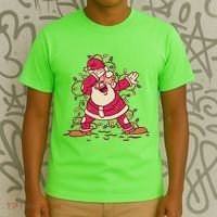 Dabbing Santa Cartoon T-Shirt thumb 3