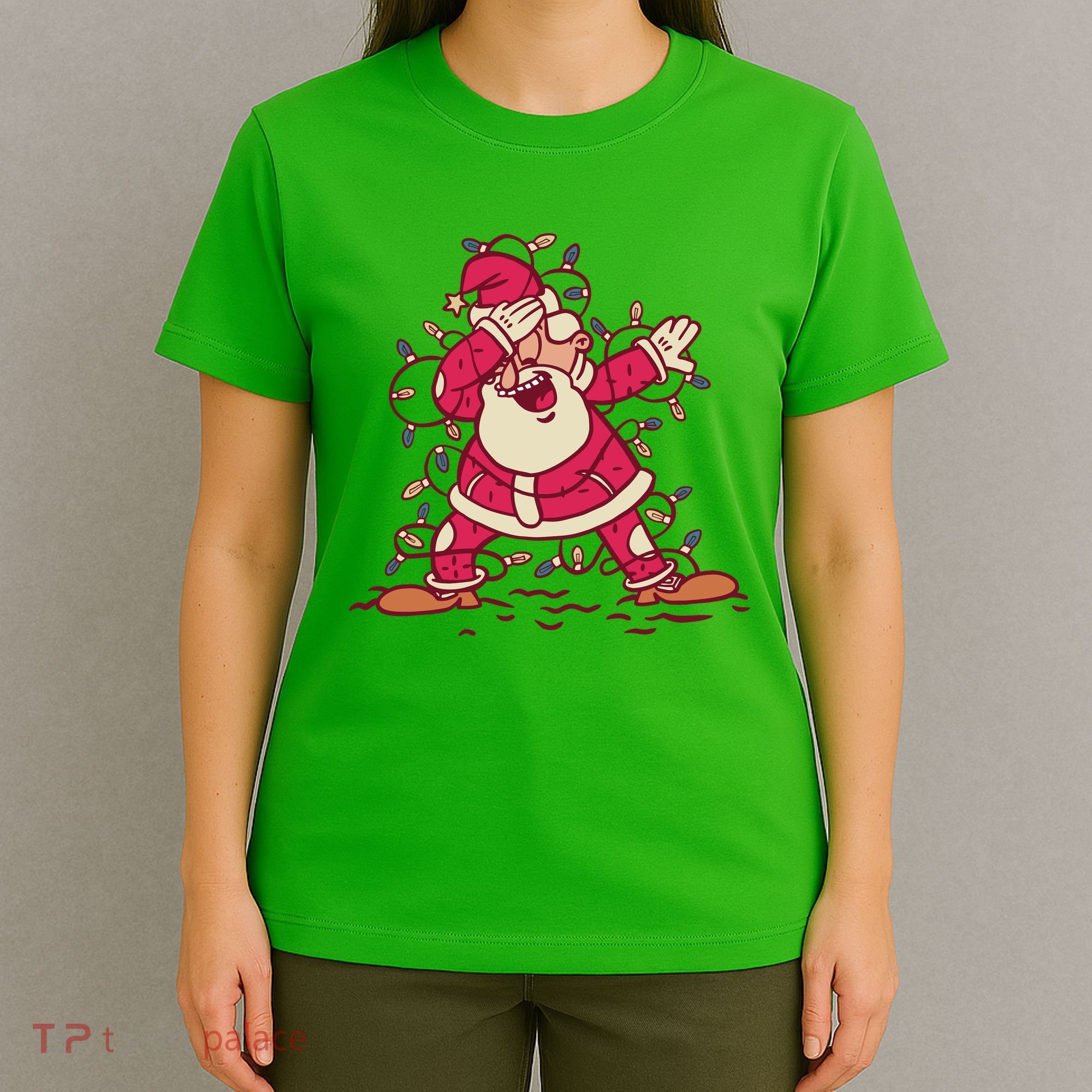 Dabbing Santa Cartoon T-Shirt
