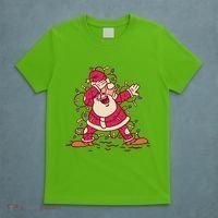 Dabbing Santa Cartoon T-Shirt thumb 5