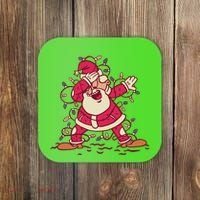 Dabbing Santa Cartoon Coaster thumb 0