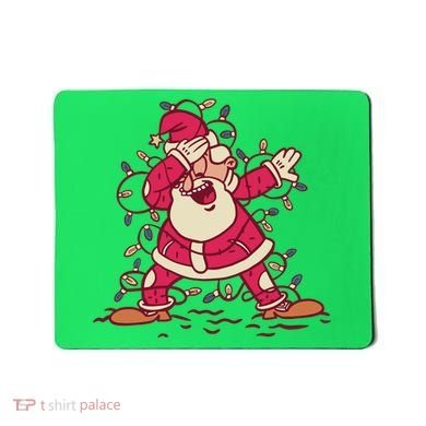 Dabbing Santa Cartoon Mousepad