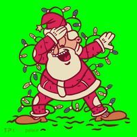 Dabbing Santa Cartoon Mousepad thumb 1
