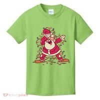 Dabbing Santa Cartoon Kids T-Shirt thumb 0