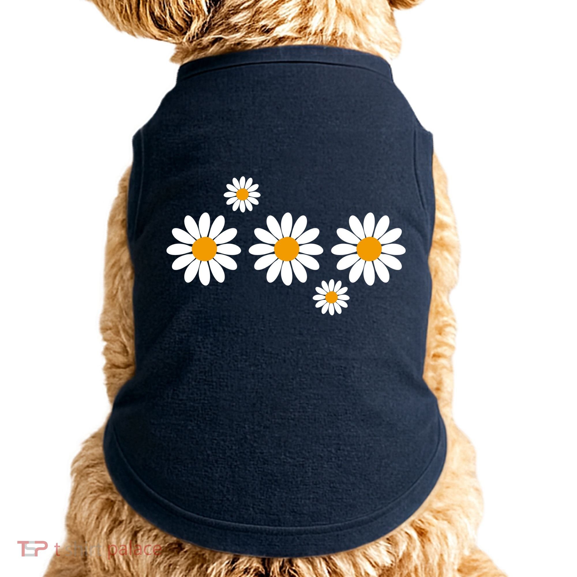 Daisy Spring Cute Floral Doggie Tank
