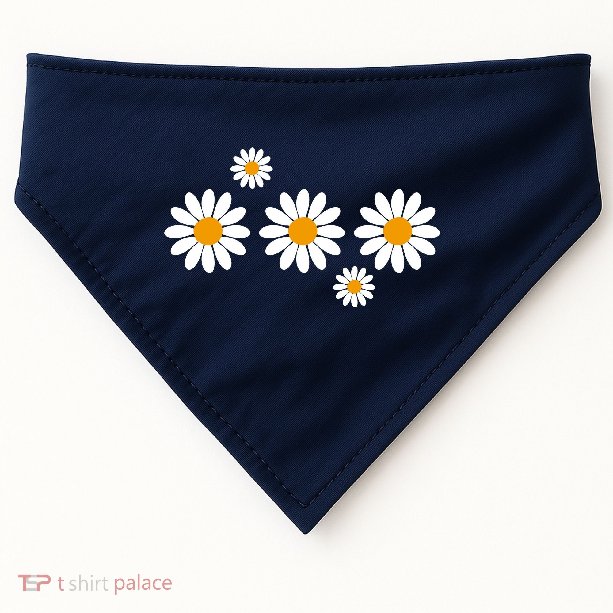 Daisy Spring Cute Floral USA-Made Doggie Bandana