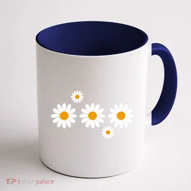 Daisy Spring Cute Floral Coffee Mug back