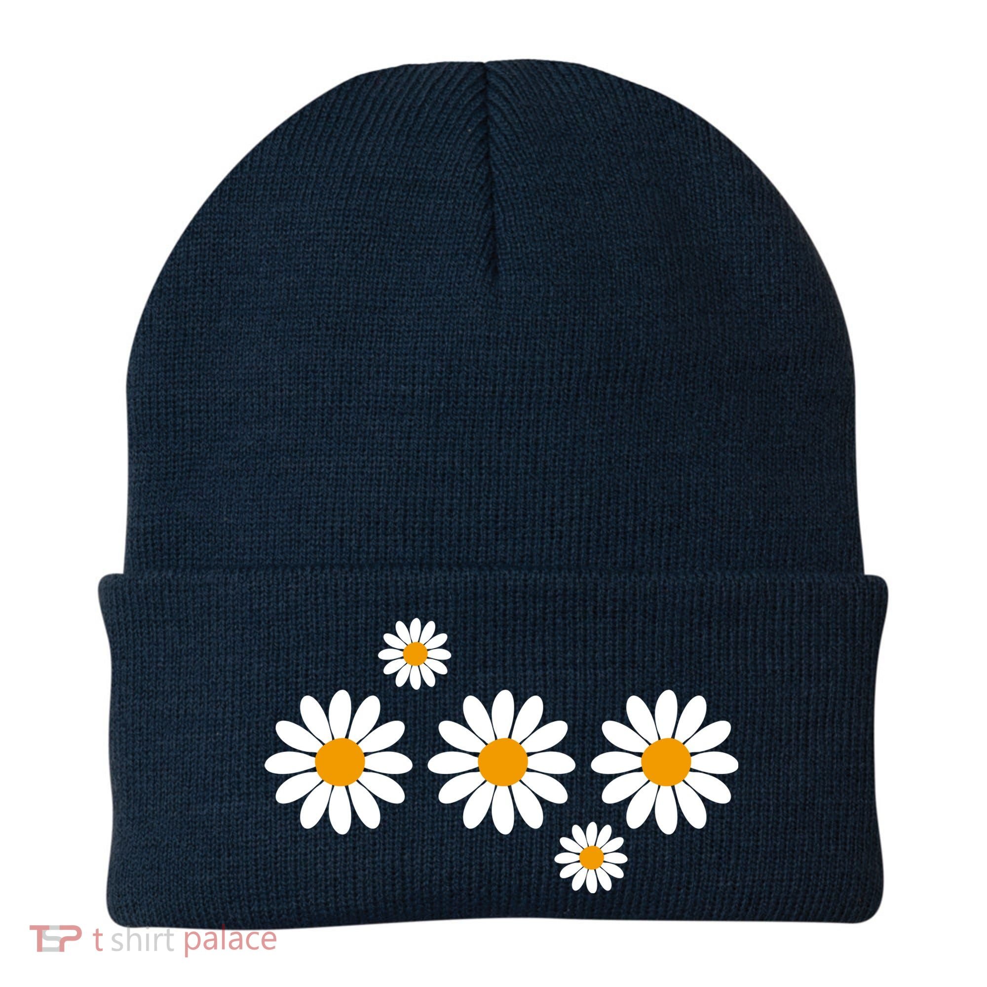 Daisy Spring Cute Floral Beanie
