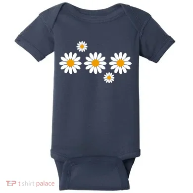 Daisy Spring Cute Floral Baby Bodysuit