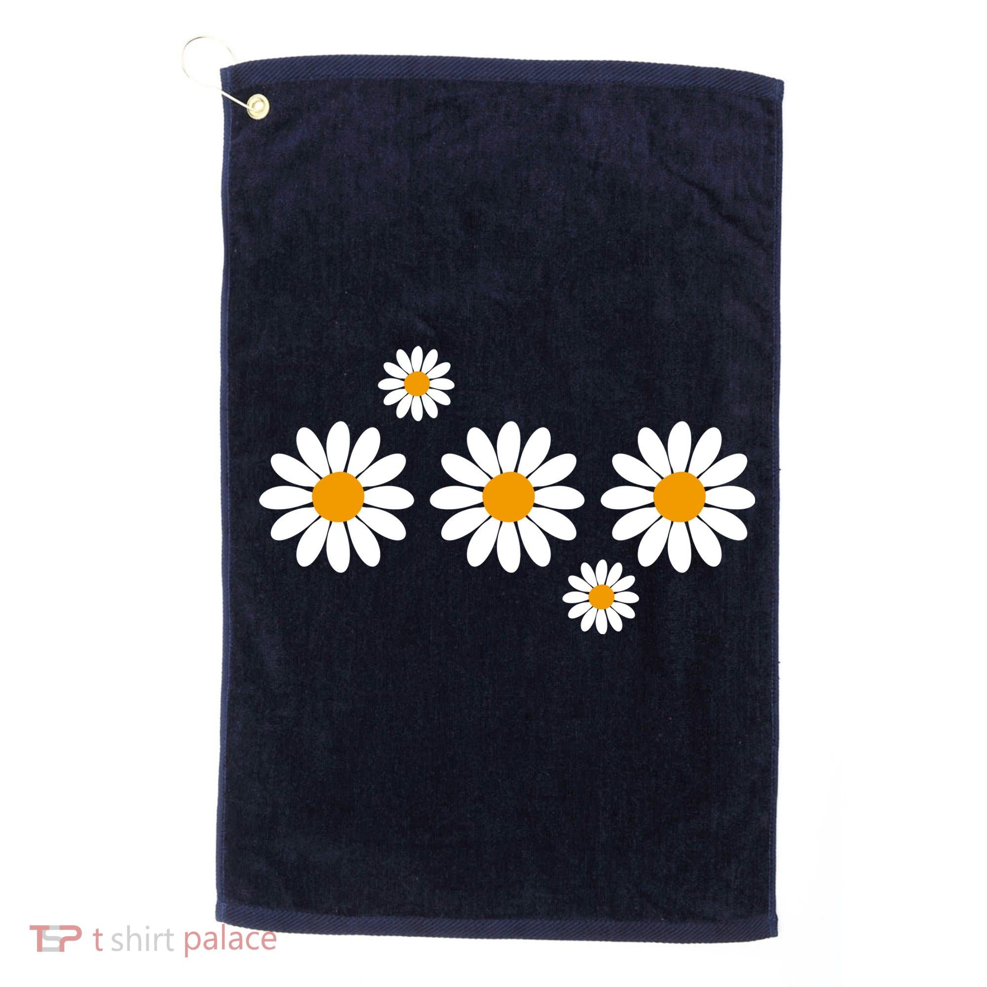 Daisy Spring Cute Floral Golf Towel