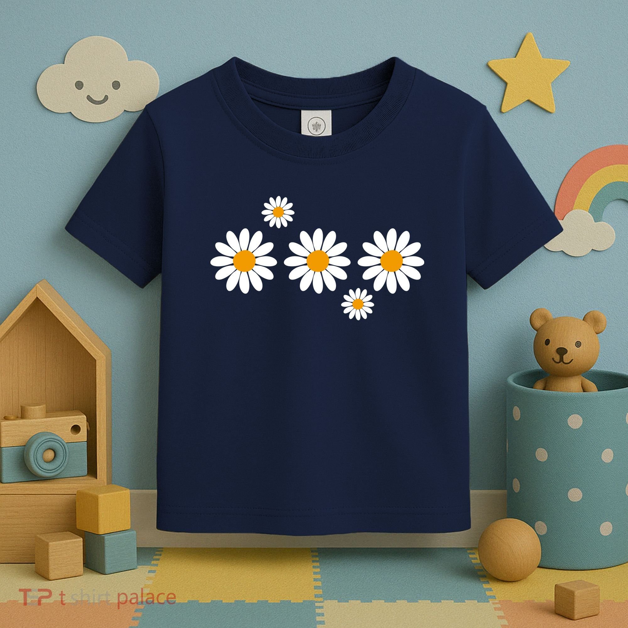 Daisy Spring Cute Floral Toddler T-Shirt