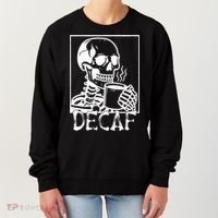 Decaf Skeleton Coffee Skull  Women's Sweatshirt thumb 0