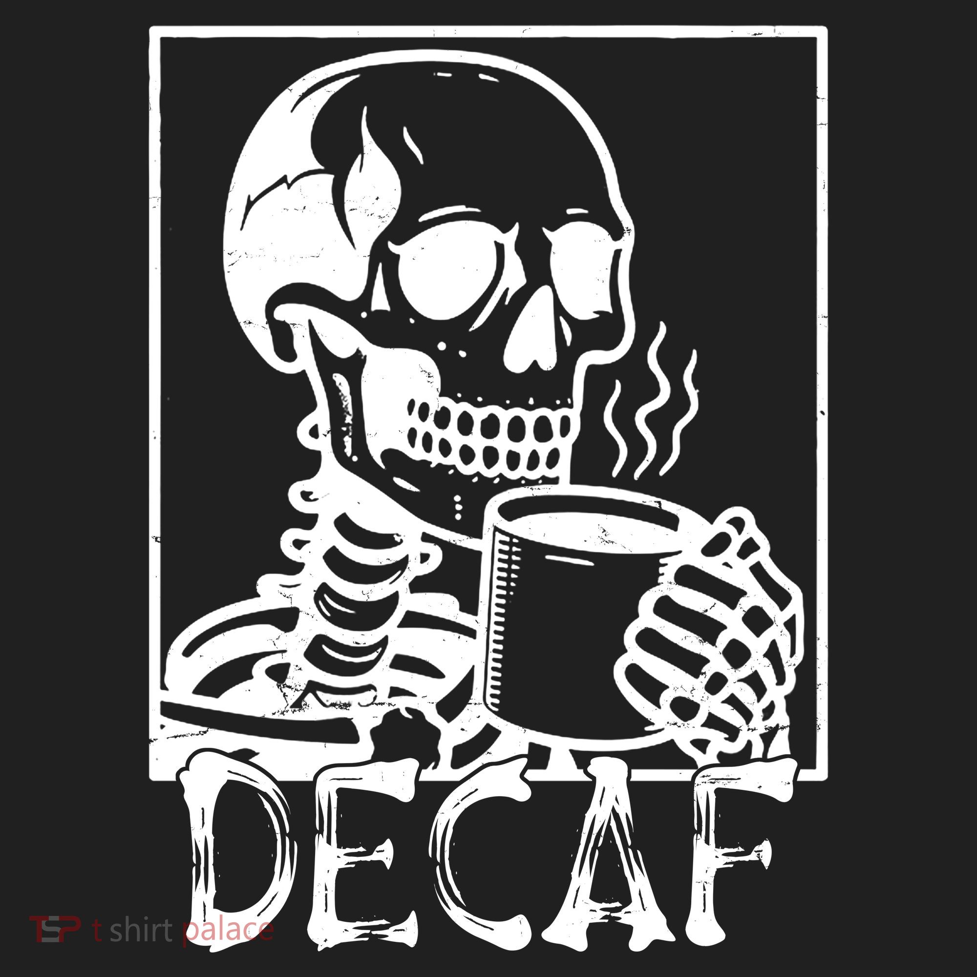 Decaf Skeleton Coffee Skull  Women's Sweatshirt