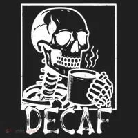 Decaf Skeleton Coffee Skull  Women's Sweatshirt thumb 2