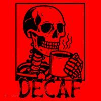 Decaf Skeleton Coffee Skull  Santa Hat thumb 1