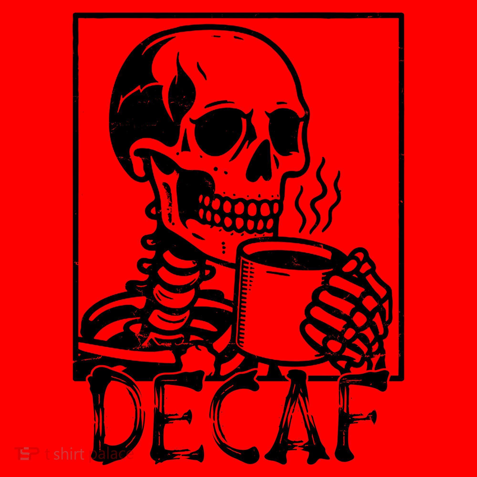 Decaf Skeleton Coffee Skull  Santa Hat