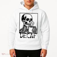 Decaf Skeleton Coffee Skull  Hoodie thumb 2