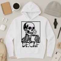 Decaf Skeleton Coffee Skull  Hoodie thumb 3