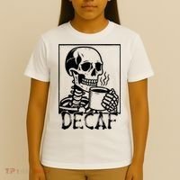 Decaf Skeleton Coffee Skull  T-Shirt thumb 4