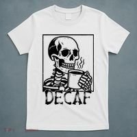 Decaf Skeleton Coffee Skull  T-Shirt thumb 5