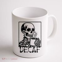 Decaf Skeleton Coffee Skull  Coffee Mug thumb 1