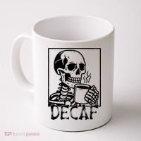 Decaf Skeleton Coffee Skull  Coffee Mug thumb 0