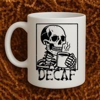 Decaf Skeleton Coffee Skull  Coffee Mug thumb 2