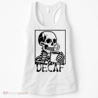 Decaf Skeleton Coffee Skull  Women's Tank Top thumb 0