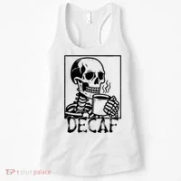 Decaf Skeleton Coffee Skull  Women's Tank Top thumb 0