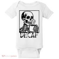 Decaf Skeleton Coffee Skull  Baby Bodysuit thumb 0