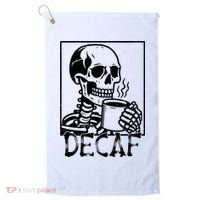 Decaf Skeleton Coffee Skull  Golf Towel thumb 0