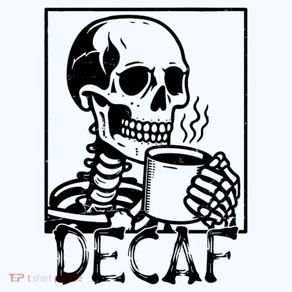 Decaf Skeleton Coffee Skull  Women's T-Shirt