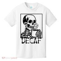 Decaf Skeleton Coffee Skull  Kids T-Shirt thumb 0