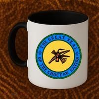 Double Sided Choctaw Nation Flag Gift Choctaw Gift Coffee Mug thumb 2