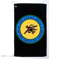 Double Sided Choctaw Nation Flag Gift Choctaw Gift Golf Towel thumb 0