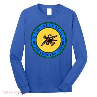 Double Sided Choctaw Nation Flag Gift Choctaw Gift Long Sleeve Shirt