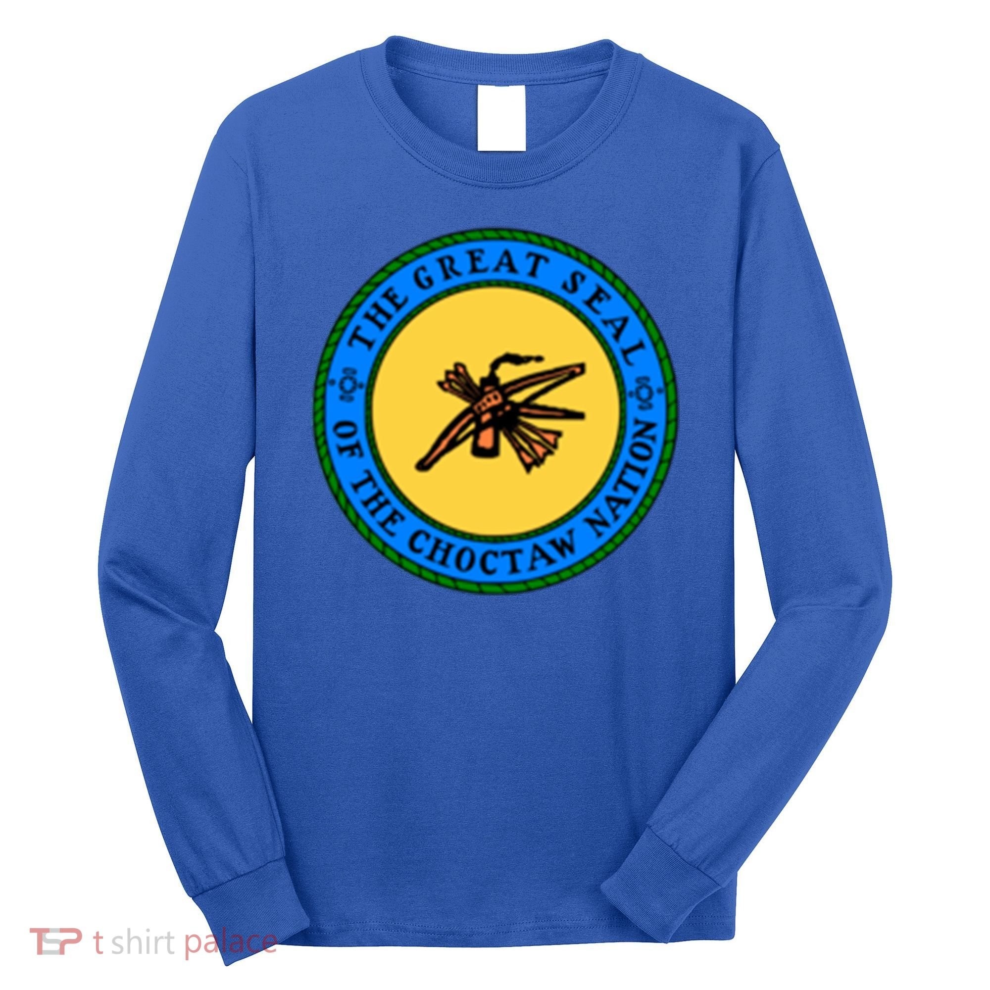 Double Sided Choctaw Nation Flag Gift Choctaw Gift Long Sleeve Shirt