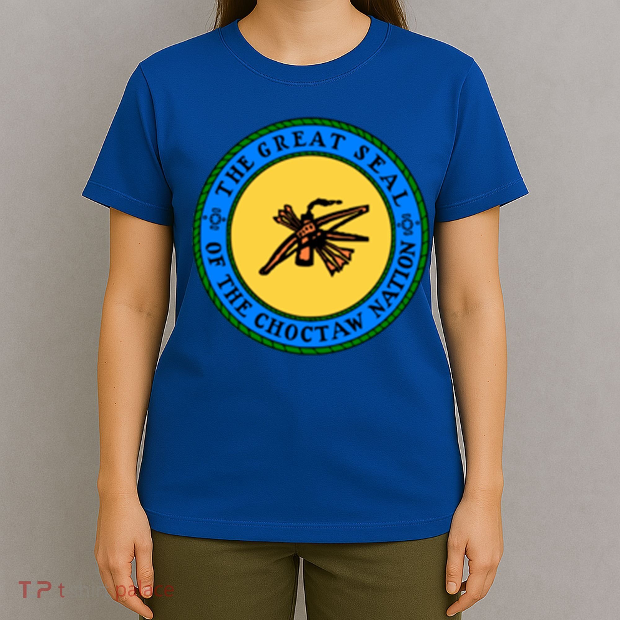 Double Sided Choctaw Nation Flag Gift Choctaw Gift T-Shirt