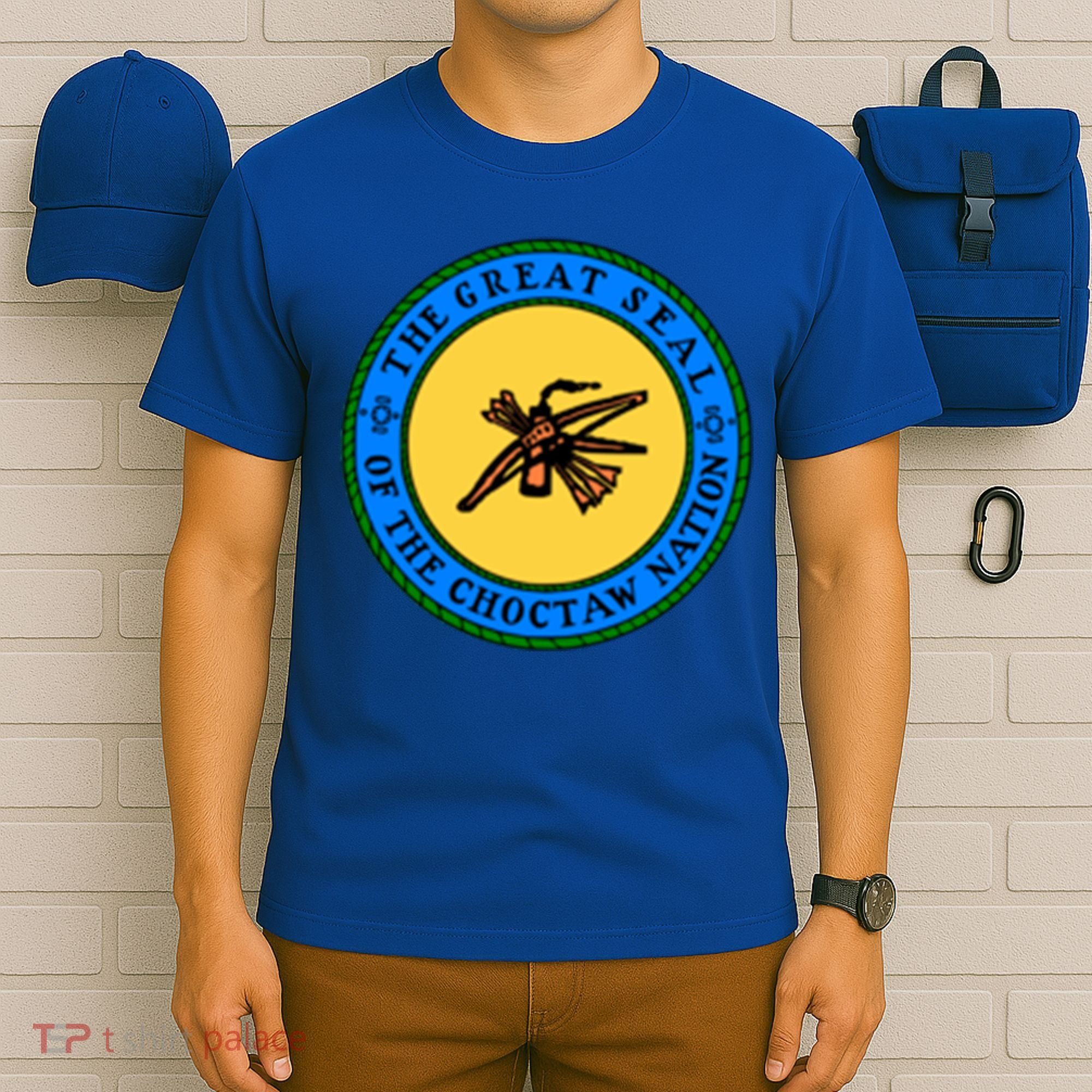 Double Sided Choctaw Nation Flag Gift Choctaw Gift T-Shirt