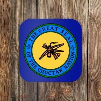 Double Sided Choctaw Nation Flag Gift Choctaw Gift Coaster