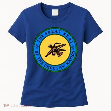 Double Sided Choctaw Nation Flag Gift Choctaw Gift Women's T-Shirt