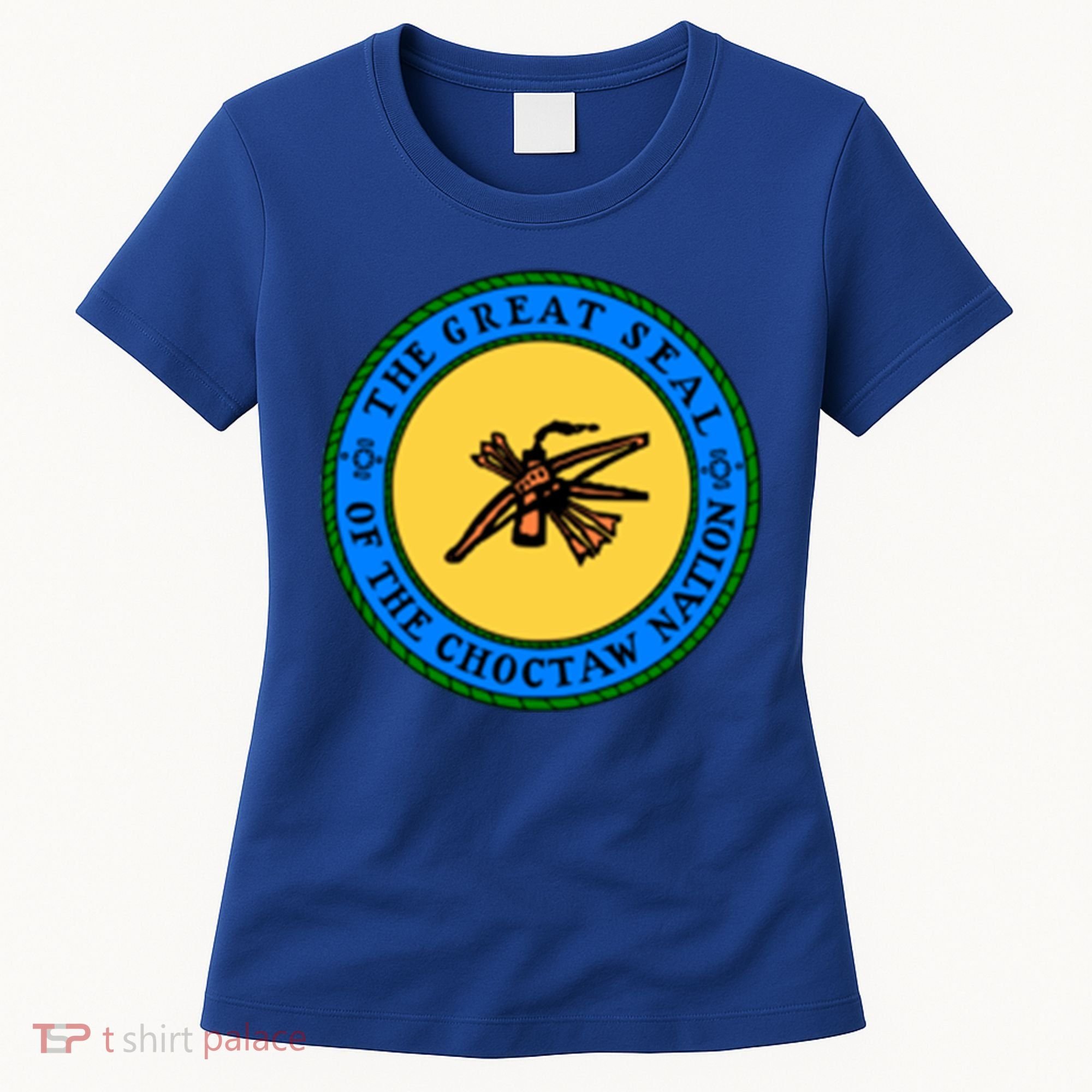 Double Sided Choctaw Nation Flag Gift Choctaw Gift Women's T-Shirt