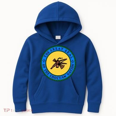 Double Sided Choctaw Nation Flag Gift Choctaw Gift Kids Hoodie