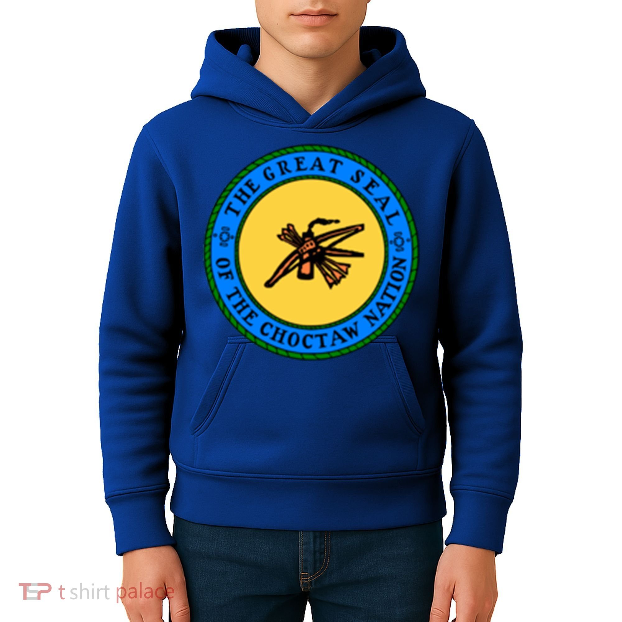 Double Sided Choctaw Nation Flag Gift Choctaw Gift Kids Hoodie