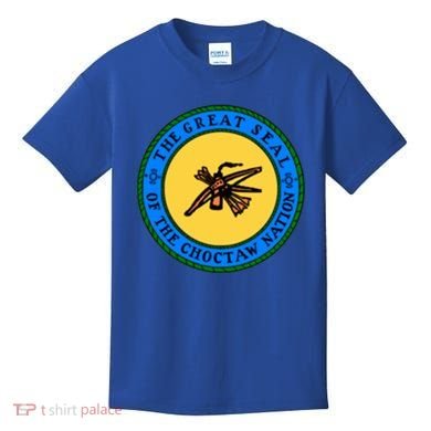 Double Sided Choctaw Nation Flag Gift Choctaw Gift Kids T-Shirt