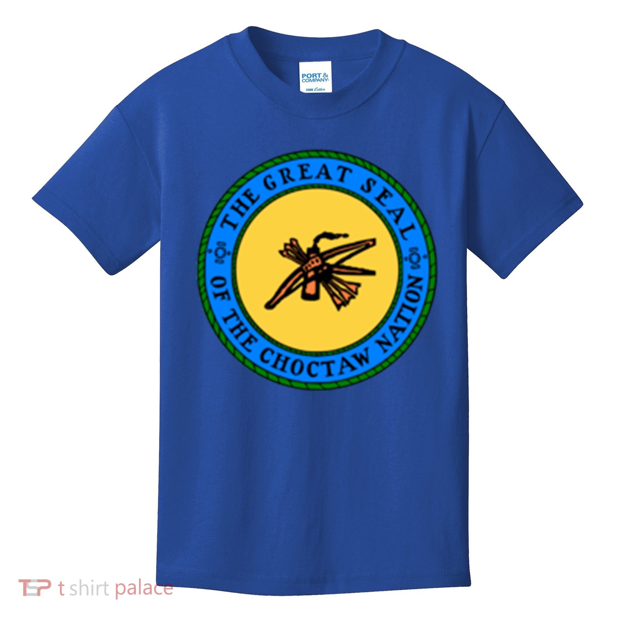 Double Sided Choctaw Nation Flag Gift Choctaw Gift Kids T-Shirt