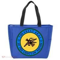Double Sided Choctaw Nation Flag Gift Choctaw Gift Tote Bag thumb 0