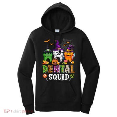 Dental Squad Costume Trick Or Teeth Denstist Halloween Ghost Gift Women's Hoodie