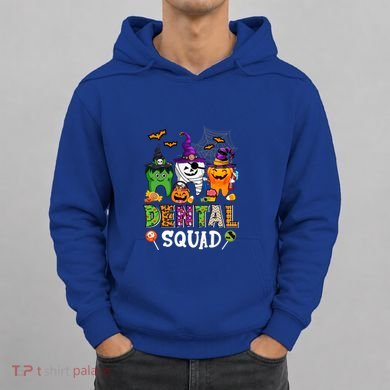 Dental Squad Costume Trick Or Teeth Denstist Halloween Ghost Gift Hoodie