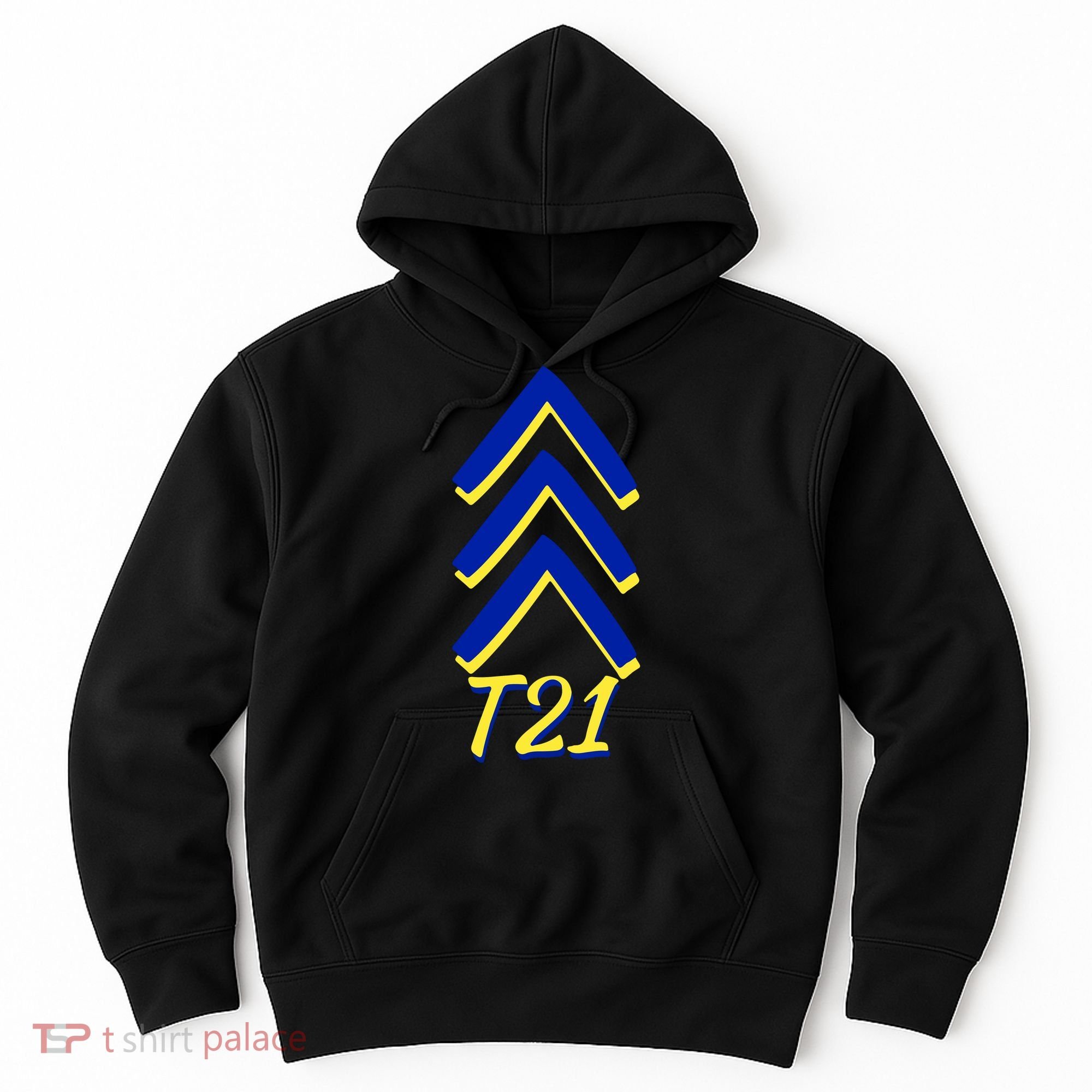 Down Syndrome Chevron Arrow For Trisomy 21 T21 For Down Syndrome Awareness Gift Hoodie